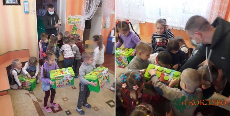«Команда развития Коблевской ОТГ» вручила детям 215 сладких подарков (фото)