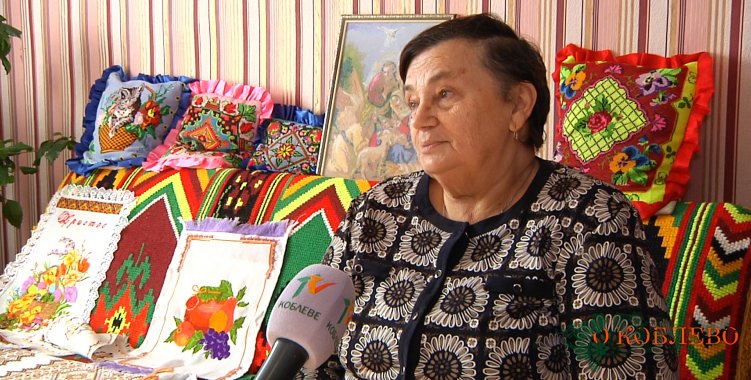 Оксана Бережанская, мастерица ручной вышивки, жительница с. Рыбаковка.