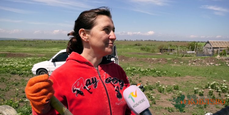 Екатерина, жительница села Виноградное.