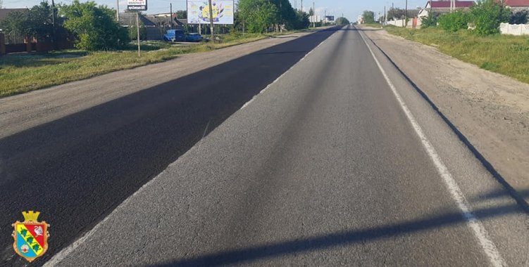 В Коблево обновили полотно автодороги М-14 (фото)