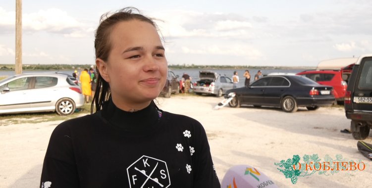 Тамара Козина, участница второго этапа чемпионата Украины по кайтбордингу.