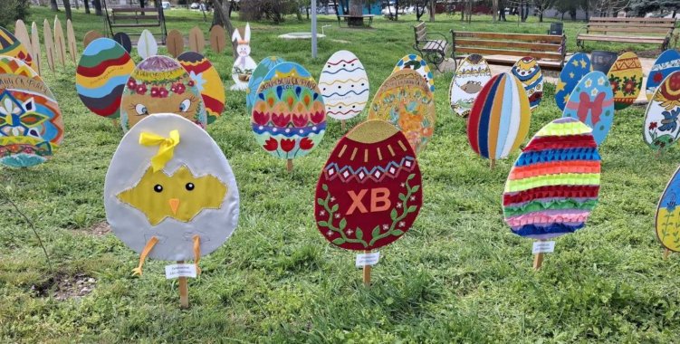 У Коблевому свято Воскресіння Христового відзначили з оновленою Великодньою локацією (фото)